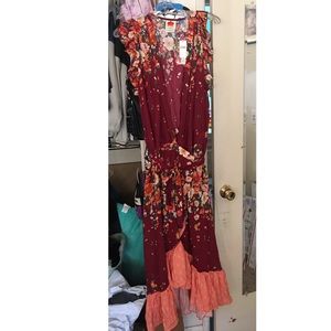 Anthro Farm Rio Tesorina wrap dress